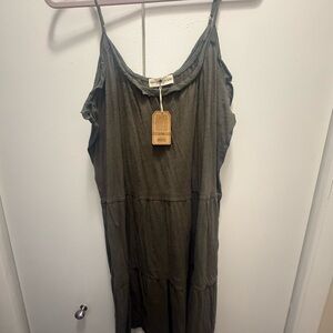 NATURAL LIFE Olive Green Harley Mini Dress